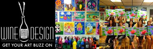 Painting Party at Wine & Design Greensboro