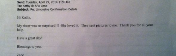 Birthday limo service Winston Salem