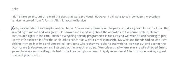 limo company raleigh nc